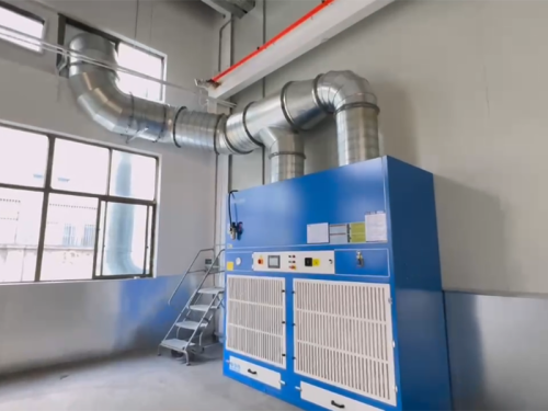 Shanghai a power equipment company dust removal project installation completed